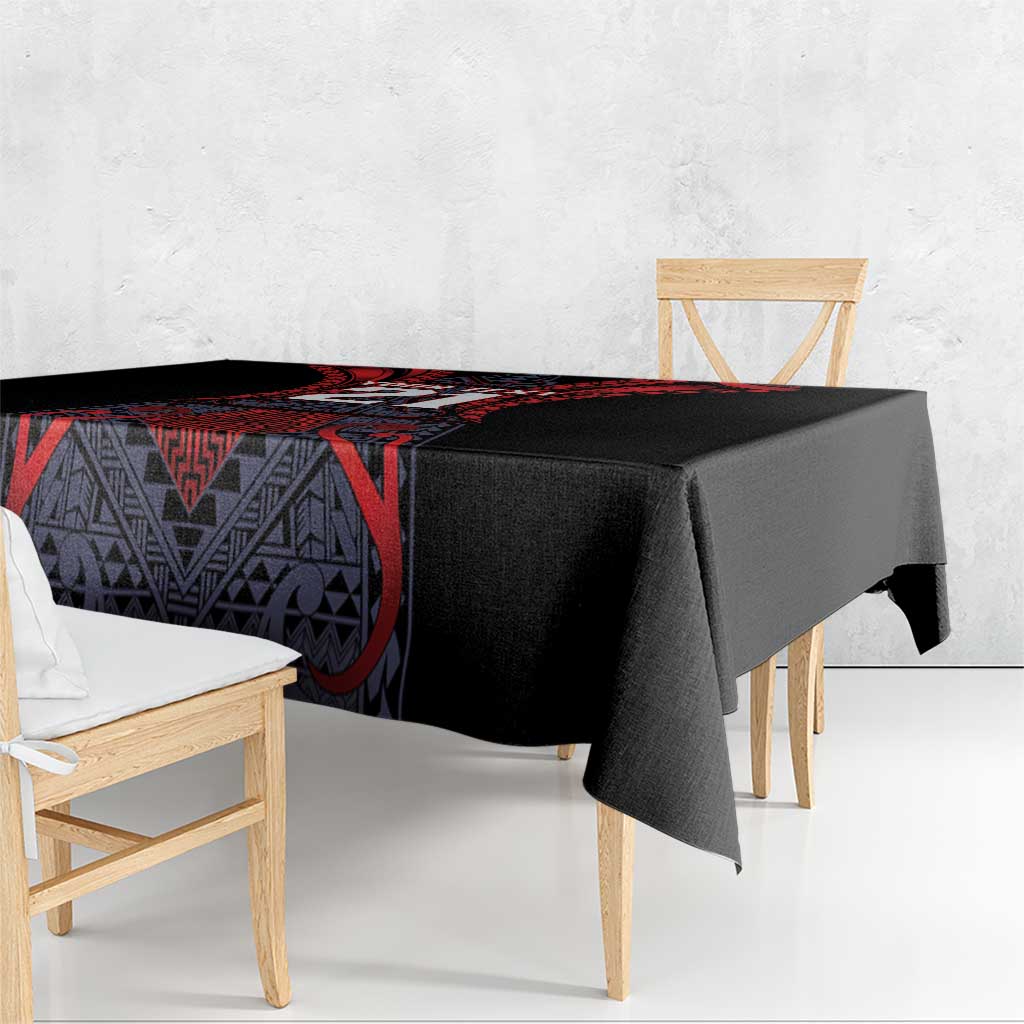 Custom New Zealand Tablecloth Maori Kiwiana Pattern Tukutuku Motif