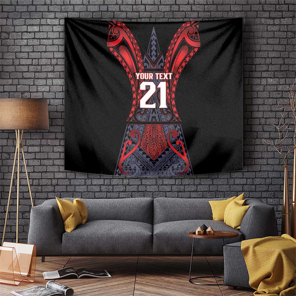 Custom New Zealand Tapestry Maori Kiwiana Pattern Tukutuku Motif