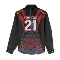 Custom New Zealand Women Casual Shirt Maori Kiwiana Pattern Tukutuku Motif