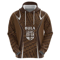 Custom Oceania Football Bula Fiji Hoodie Polynesian Tribal Pattern