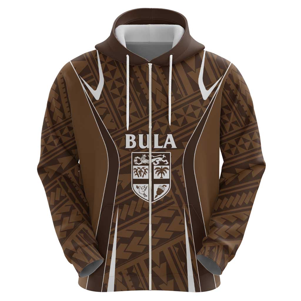 Custom Oceania Football Bula Fiji Hoodie Polynesian Tribal Pattern