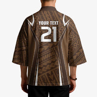Custom Oceania Football Bula Fiji Kimono Polynesian Tribal Pattern