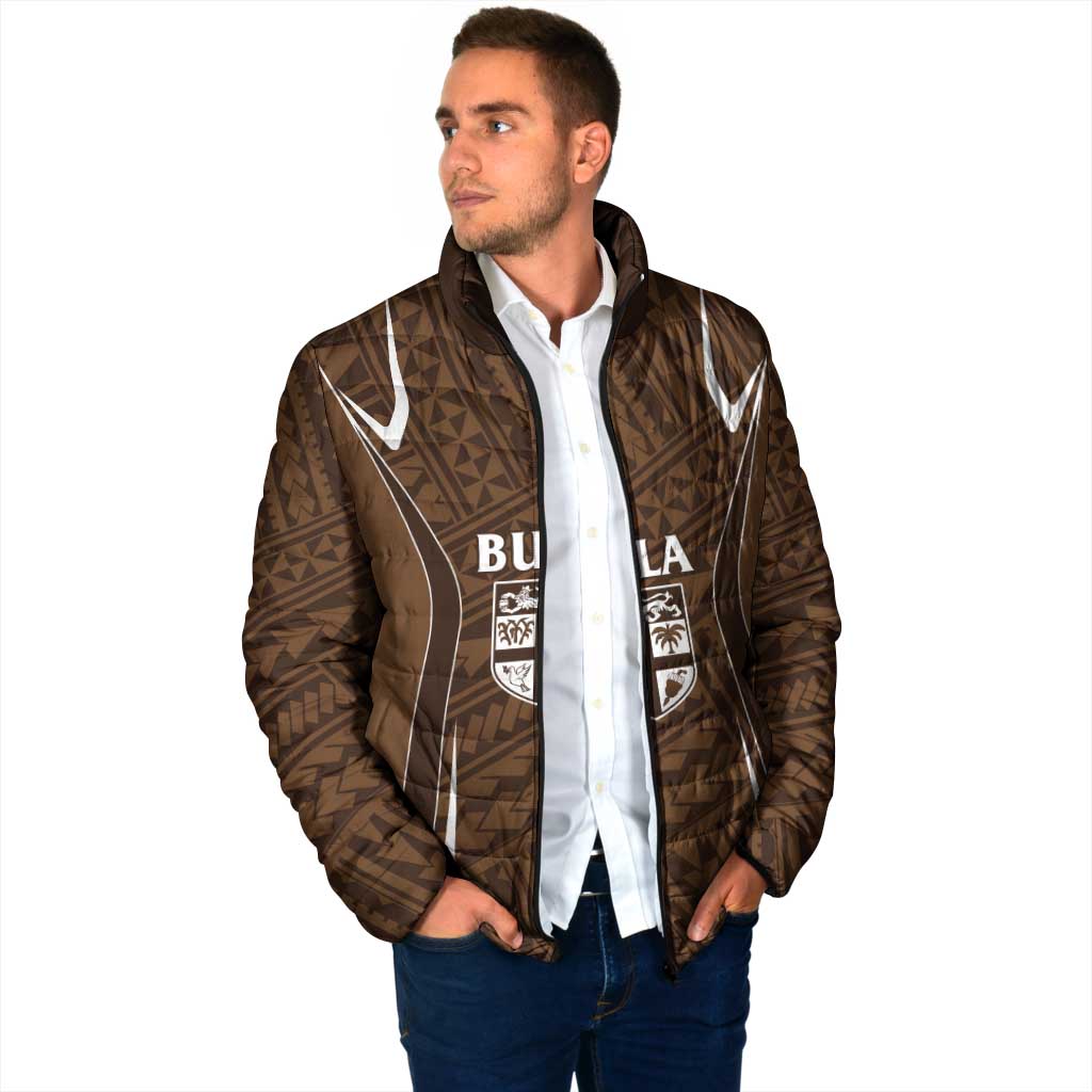 Custom Oceania Football Bula Fiji Padded Jacket Polynesian Tribal Pattern