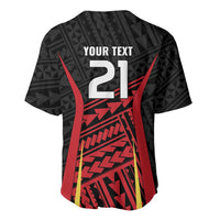 Custom Oceania Football Papua New Guinea Baseball Jersey Polynesian Tribal Pattern