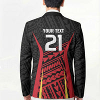 Custom Oceania Football Papua New Guinea Blazer Polynesian Tribal Pattern