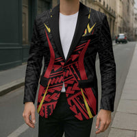 Custom Oceania Football Papua New Guinea Blazer Polynesian Tribal Pattern