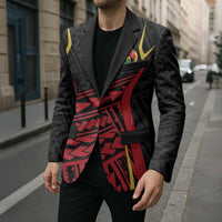 Custom Oceania Football Papua New Guinea Blazer Polynesian Tribal Pattern