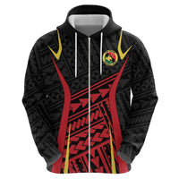 Custom Oceania Football Papua New Guinea Hoodie Polynesian Tribal Pattern