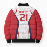 Custom Oceania Football Tahiti Bomber Puffer Jacket Polynesian Tribal Pattern