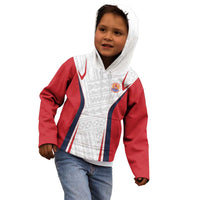 Custom Oceania Football Tahiti Kid Hoodie Polynesian Tribal Pattern