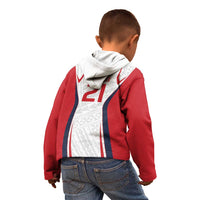 Custom Oceania Football Tahiti Kid Hoodie Polynesian Tribal Pattern