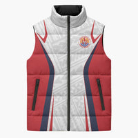 Custom Oceania Football Tahiti Sleeveless Puffer Jacket Polynesian Tribal Pattern