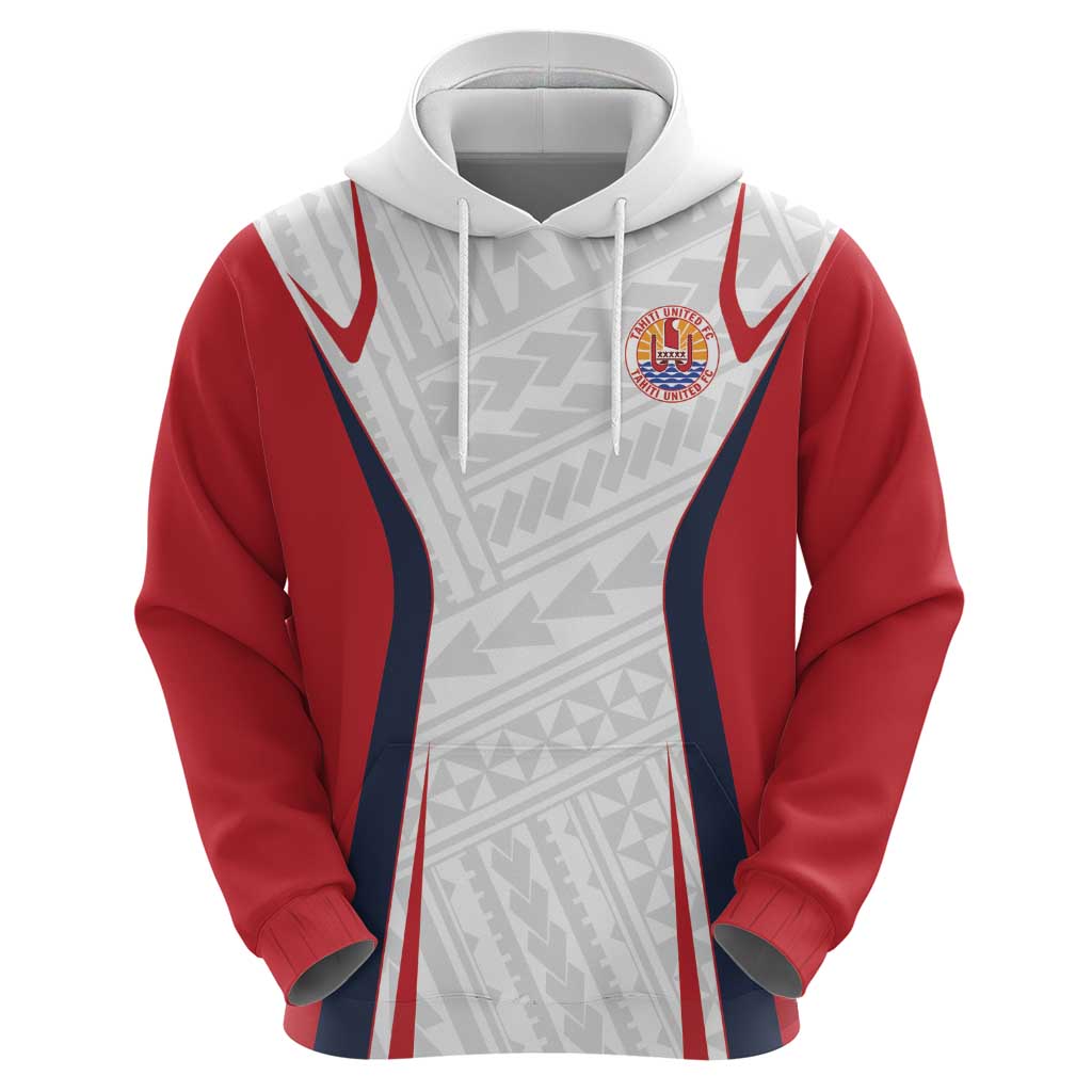 Custom Oceania Football Tahiti Zip Hoodie Polynesian Tribal Pattern