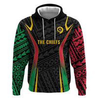 Custom Oceania Football Vanuatu Hoodie Polynesian Tribal Pattern