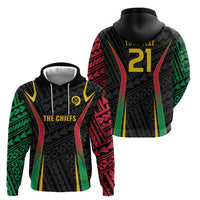 Custom Oceania Football Vanuatu Hoodie Polynesian Tribal Pattern