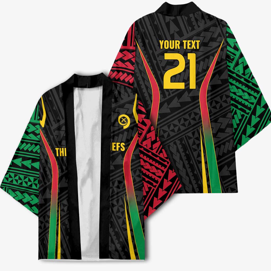 Custom Oceania Football Vanuatu Kimono Polynesian Tribal Pattern
