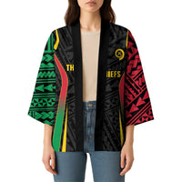 Custom Oceania Football Vanuatu Kimono Polynesian Tribal Pattern