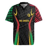 Custom Oceania Football Vanuatu Rugby Jersey Polynesian Tribal Pattern