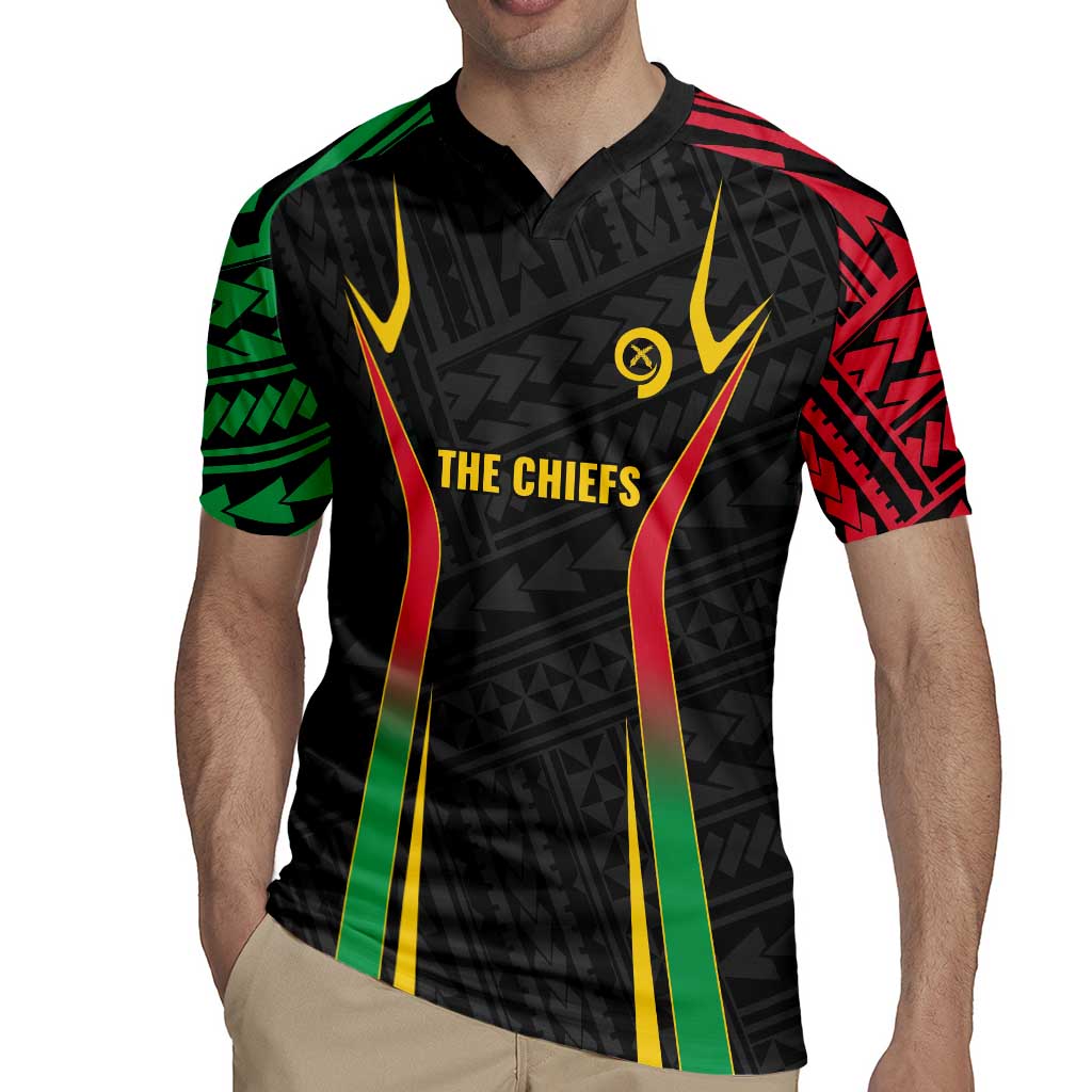 Custom Oceania Football Vanuatu Rugby Jersey Polynesian Tribal Pattern