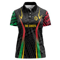 Custom Oceania Football Vanuatu Women Polo Shirt Polynesian Tribal Pattern
