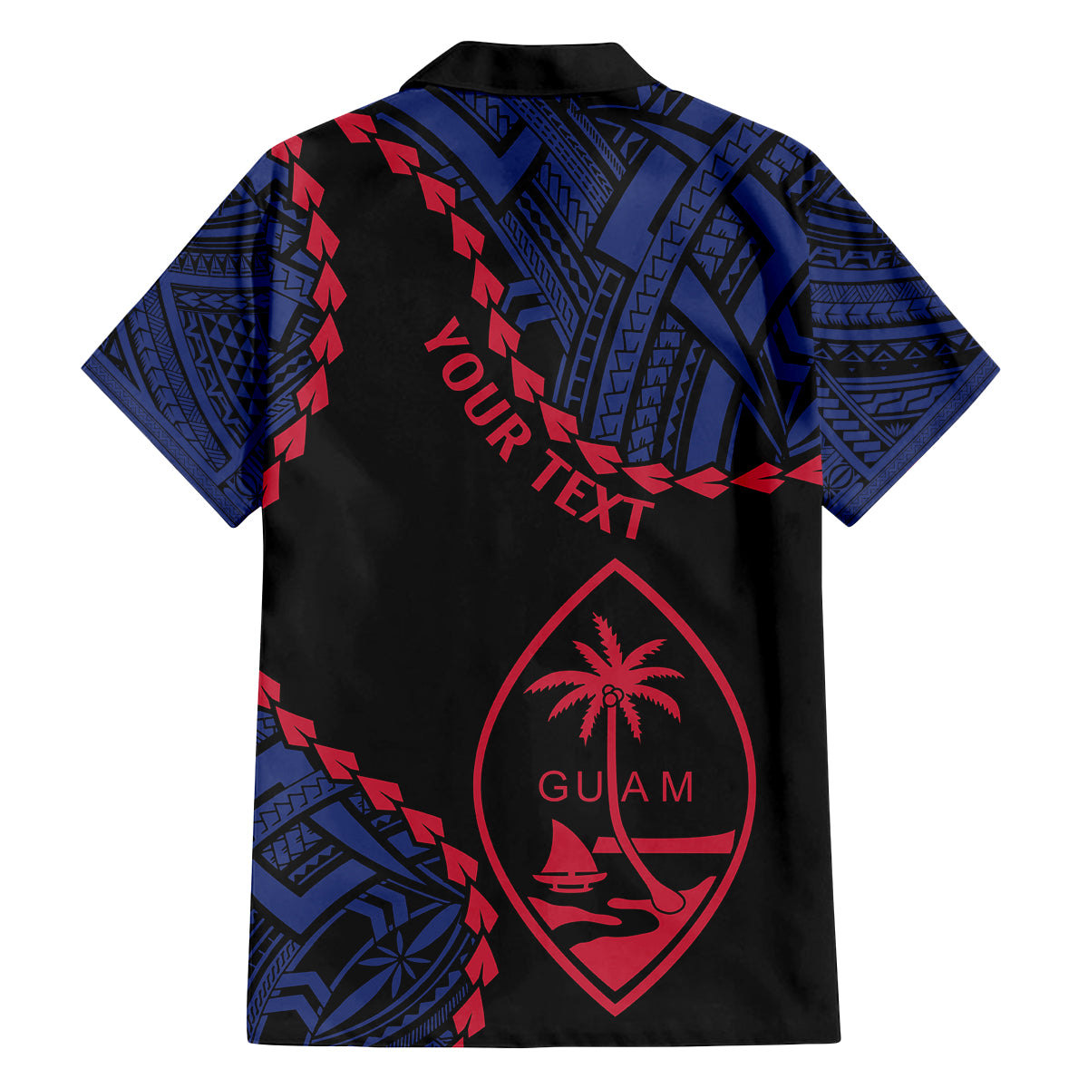 Personalized Guam 80th Anniversary Liberation Day Family Matching Off The Shoulder Long Sleeve Dress and Hawaiian Shirt Guahan Basic Seal