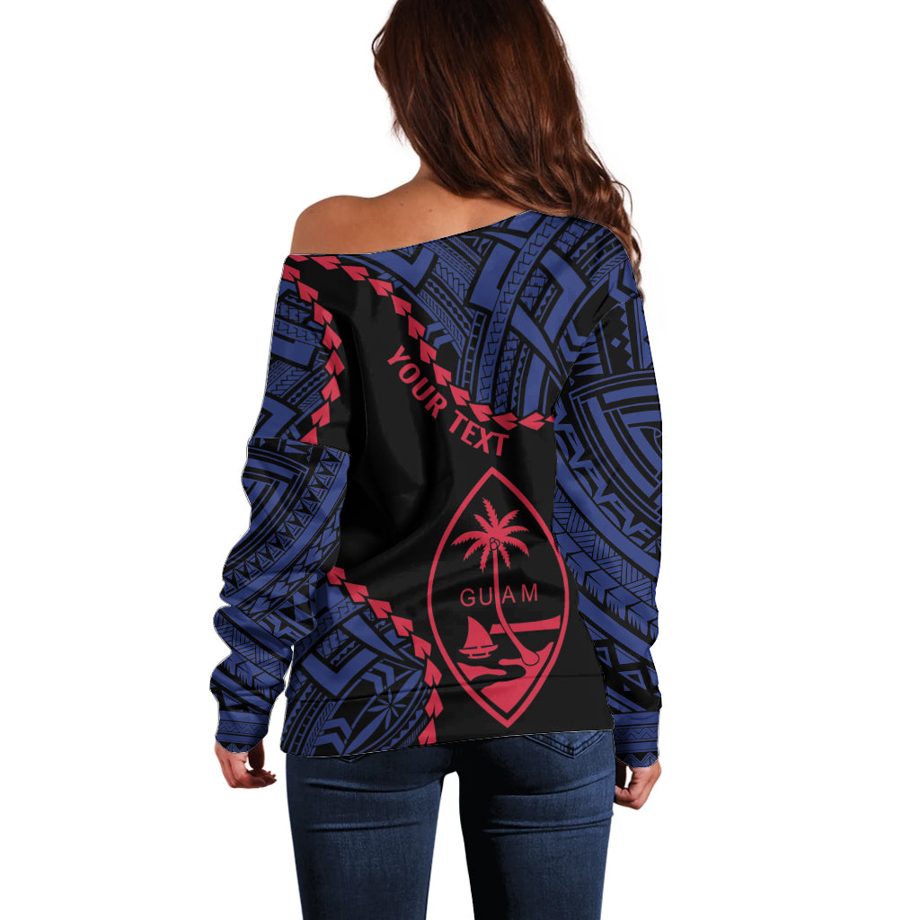 Personalized Guam 80th Anniversary Liberation Day Off Shoulder Sweater Guahan Basic Seal