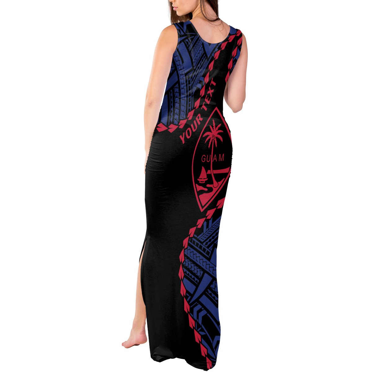 Personalized Guam 80th Anniversary Liberation Day Tank Maxi Dress Guahan Basic Seal