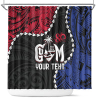 Personalized Guam 80th Anniversary Liberation Day Shower Curtain Tano I Man Chamoru Since 1944