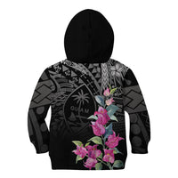 Guahan Puti Tai Nobiu Kid Hoodie Guam Bougainvillea Flower Art