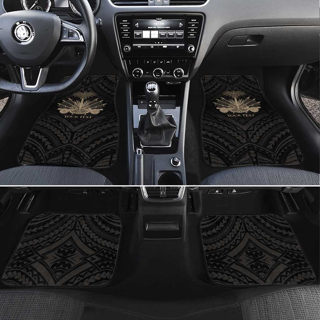 Personalized Haiti First Black Republic Car Mats Negre Marron With Map And Flag