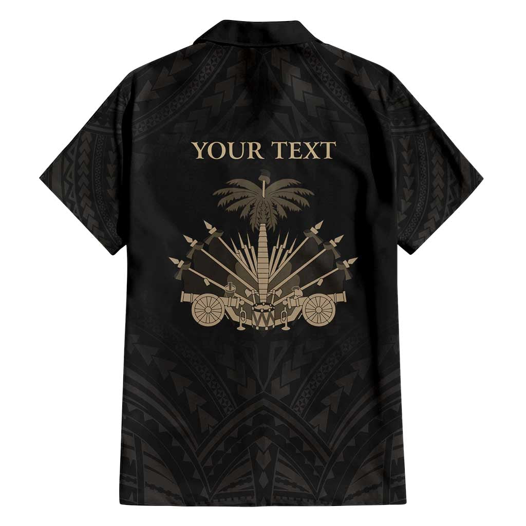 Personalized Haiti First Black Republic Family Matching Off Shoulder Maxi Dress and Hawaiian Shirt Negre Marron With Map And Flag