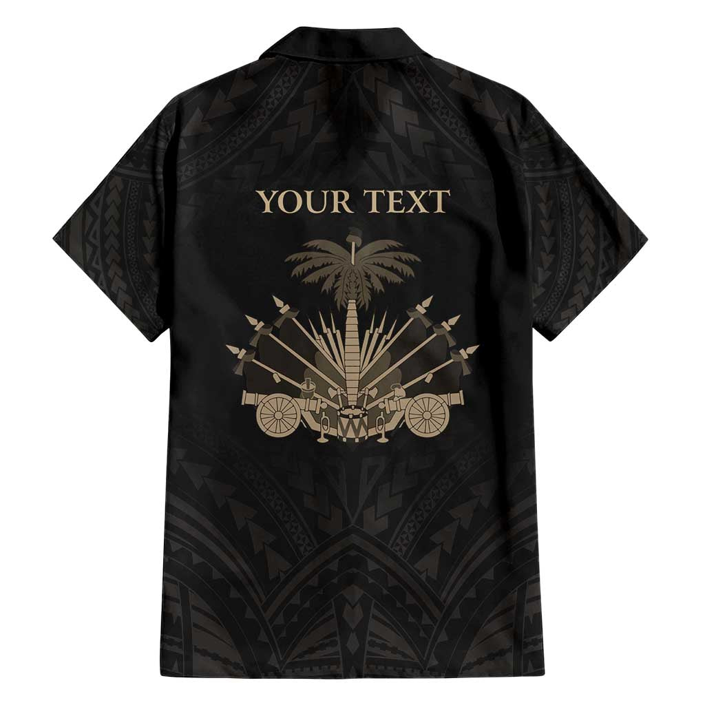 Personalized Haiti First Black Republic Hawaiian Shirt Negre Marron With Map And Flag