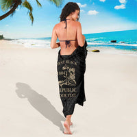 Personalized Haiti First Black Republic Sarong Negre Marron With Map And Flag