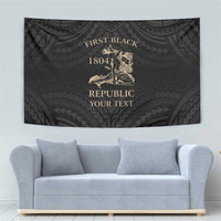 Personalized Haiti First Black Republic Tapestry Negre Marron With Map And Flag