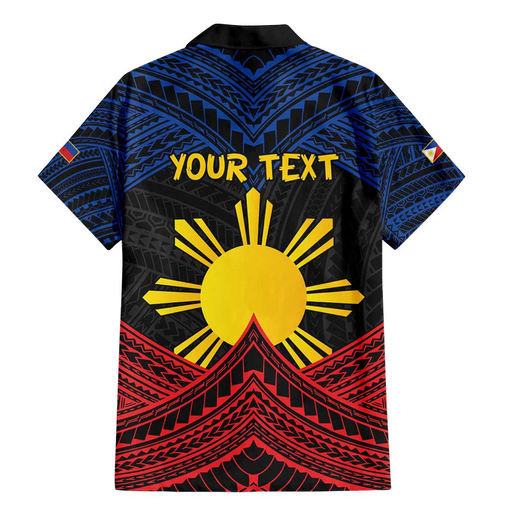 Personalized Philippines Family Matching Mermaid Dress and Hawaiian Shirt Polynesian Tribal Tattoo with Filipino Flag Motif LT9 - Polynesian Pride
