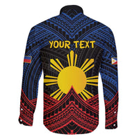 Personalized Philippines Family Matching Mermaid Dress and Hawaiian Shirt Polynesian Tribal Tattoo with Filipino Flag Motif LT9 - Polynesian Pride