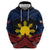 Personalized Philippines Hoodie Polynesian Tribal Tattoo with Filipino Flag Motif
