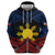 Personalized Philippines Hoodie Polynesian Tribal Tattoo with Filipino Flag Motif