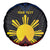 Personalized Philippines Spare Tire Cover Polynesian Tribal Tattoo with Filipino Flag Motif