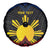 Personalized Philippines Spare Tire Cover Polynesian Tribal Tattoo with Filipino Flag Motif