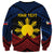 Personalized Philippines Sweatshirt Polynesian Tribal Tattoo with Filipino Flag Motif