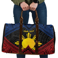 Personalized Philippines Travel Bag Polynesian Tribal Tattoo with Filipino Flag Motif - Polynesian Pride