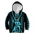 Personalised Aotearoa Father's Day Gift For Dad Kid Hoodie Aroha Ahau Ki A Koe Papa - Aqua Maori Style Pattern LT9 Hoodie Aqua - Polynesian Pride