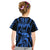 Personalised Aotearoa Father's Day Gift For Dad Kid T Shirt Aroha Ahau Ki A Koe Papa - Blue Maori Style Pattern LT9 - Polynesian Pride