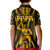 Personalised Aotearoa Father's Day Gift For Dad Kid Polo Shirt Aroha Ahau Ki A Koe Papa - Gold Maori Style Pattern LT9 - Polynesian Pride
