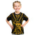 Personalised Aotearoa Father's Day Gift For Dad Kid T Shirt Aroha Ahau Ki A Koe Papa - Gold Maori Style Pattern LT9 Gold - Polynesian Pride