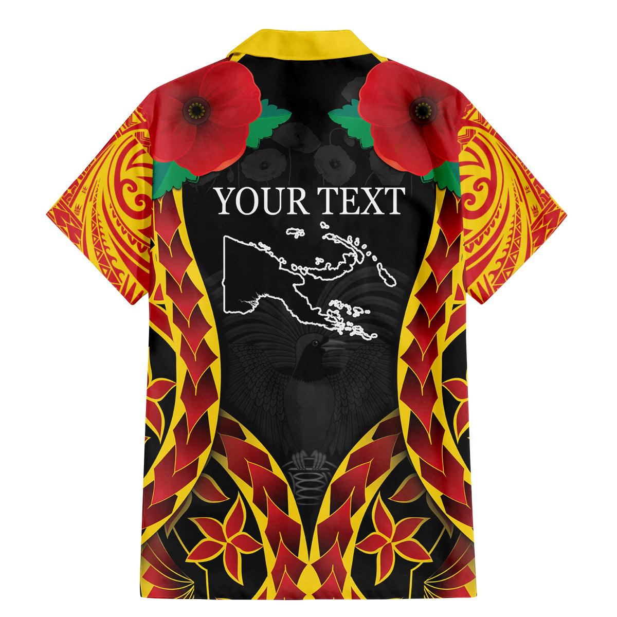 Personalised Papua New Guinea Remembrance Day Family Matching Mermaid Dress and Hawaiian Shirt LT9 - Polynesian Pride