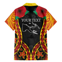 Personalised Papua New Guinea Remembrance Day Family Matching Mermaid Dress and Hawaiian Shirt LT9 - Polynesian Pride
