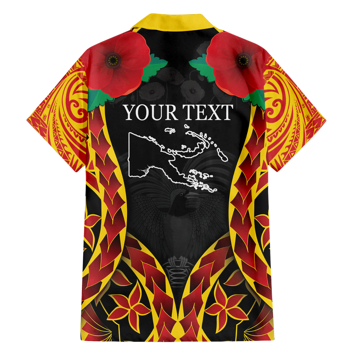 Personalised Papua New Guinea Remembrance Day Family Matching Off The Shoulder Long Sleeve Dress and Hawaiian Shirt LT9 - Polynesian Pride