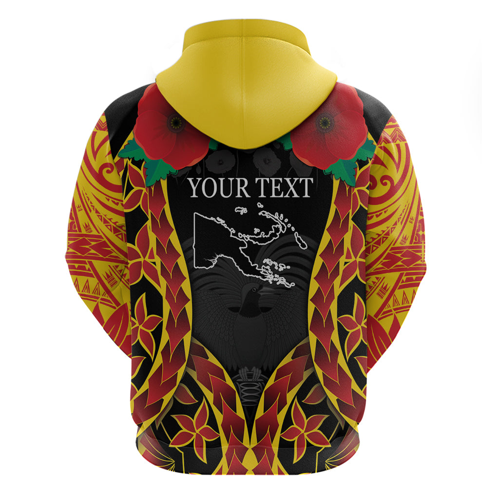Personalised Papua New Guinea Remembrance Day Zip Hoodie